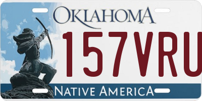 OK license plate 157VRU
