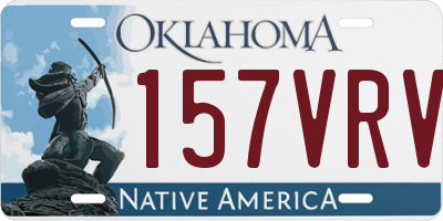 OK license plate 157VRV