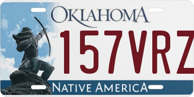 OK license plate 157VRZ