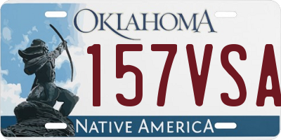 OK license plate 157VSA