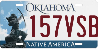 OK license plate 157VSB