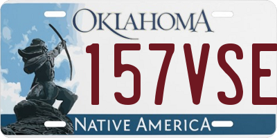 OK license plate 157VSE