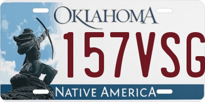 OK license plate 157VSG