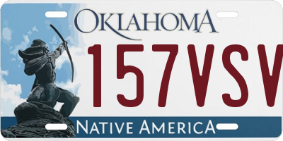 OK license plate 157VSV