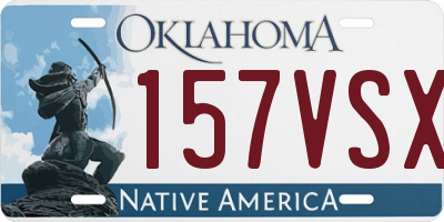 OK license plate 157VSX