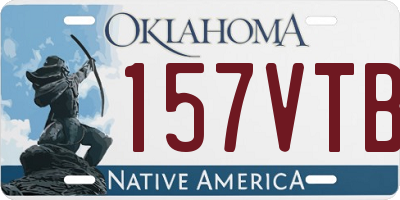 OK license plate 157VTB