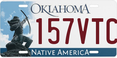 OK license plate 157VTC