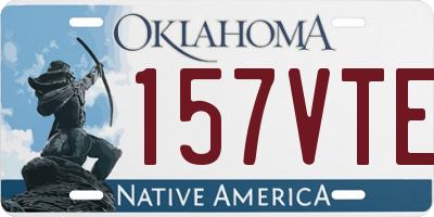 OK license plate 157VTE