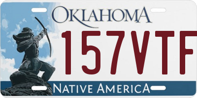 OK license plate 157VTF