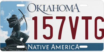 OK license plate 157VTG