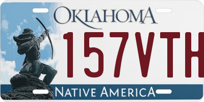 OK license plate 157VTH