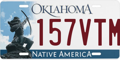 OK license plate 157VTM