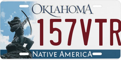 OK license plate 157VTR