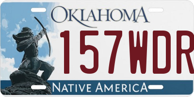 OK license plate 157WDR