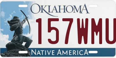 OK license plate 157WMU