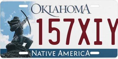 OK license plate 157XIY