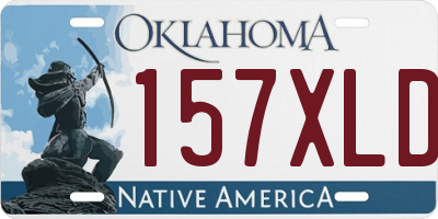 OK license plate 157XLD