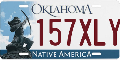 OK license plate 157XLY