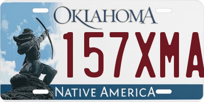 OK license plate 157XMA