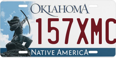 OK license plate 157XMC