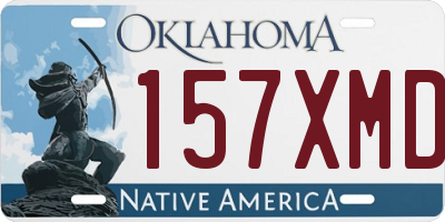 OK license plate 157XMD