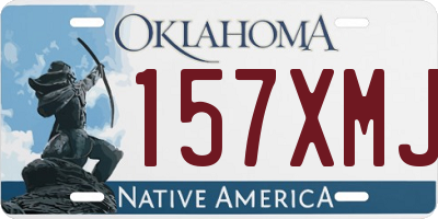OK license plate 157XMJ