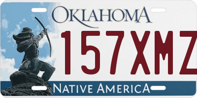 OK license plate 157XMZ