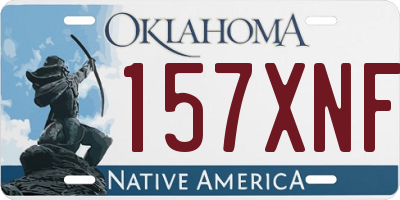 OK license plate 157XNF