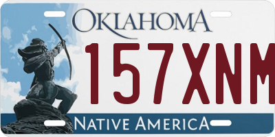 OK license plate 157XNM