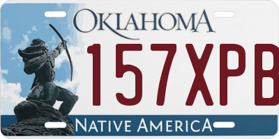 OK license plate 157XPB