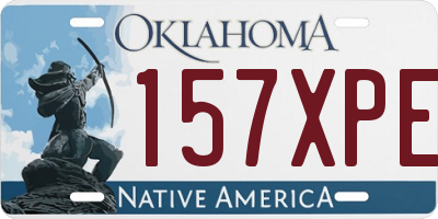 OK license plate 157XPE