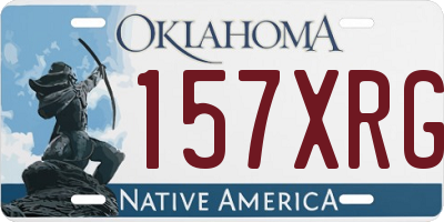 OK license plate 157XRG