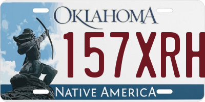 OK license plate 157XRH