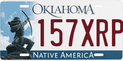OK license plate 157XRP