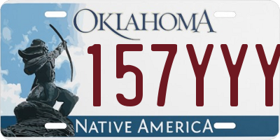OK license plate 157YYY