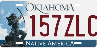 OK license plate 157ZLC