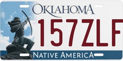 OK license plate 157ZLF
