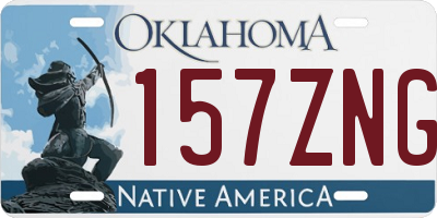 OK license plate 157ZNG