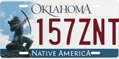 OK license plate 157ZNT