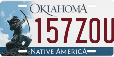 OK license plate 157ZOU