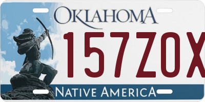 OK license plate 157ZOX