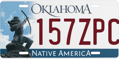 OK license plate 157ZPC