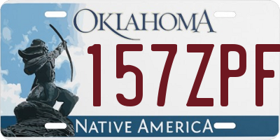 OK license plate 157ZPF
