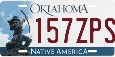 OK license plate 157ZPS