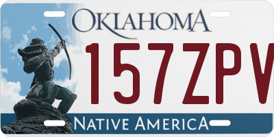 OK license plate 157ZPV