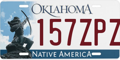 OK license plate 157ZPZ