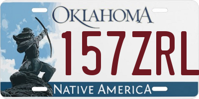 OK license plate 157ZRL