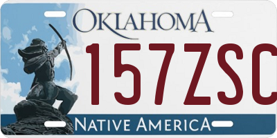 OK license plate 157ZSC