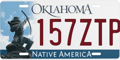 OK license plate 157ZTP