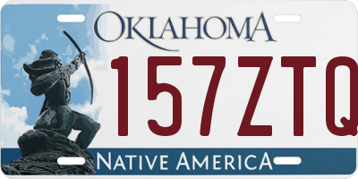 OK license plate 157ZTQ